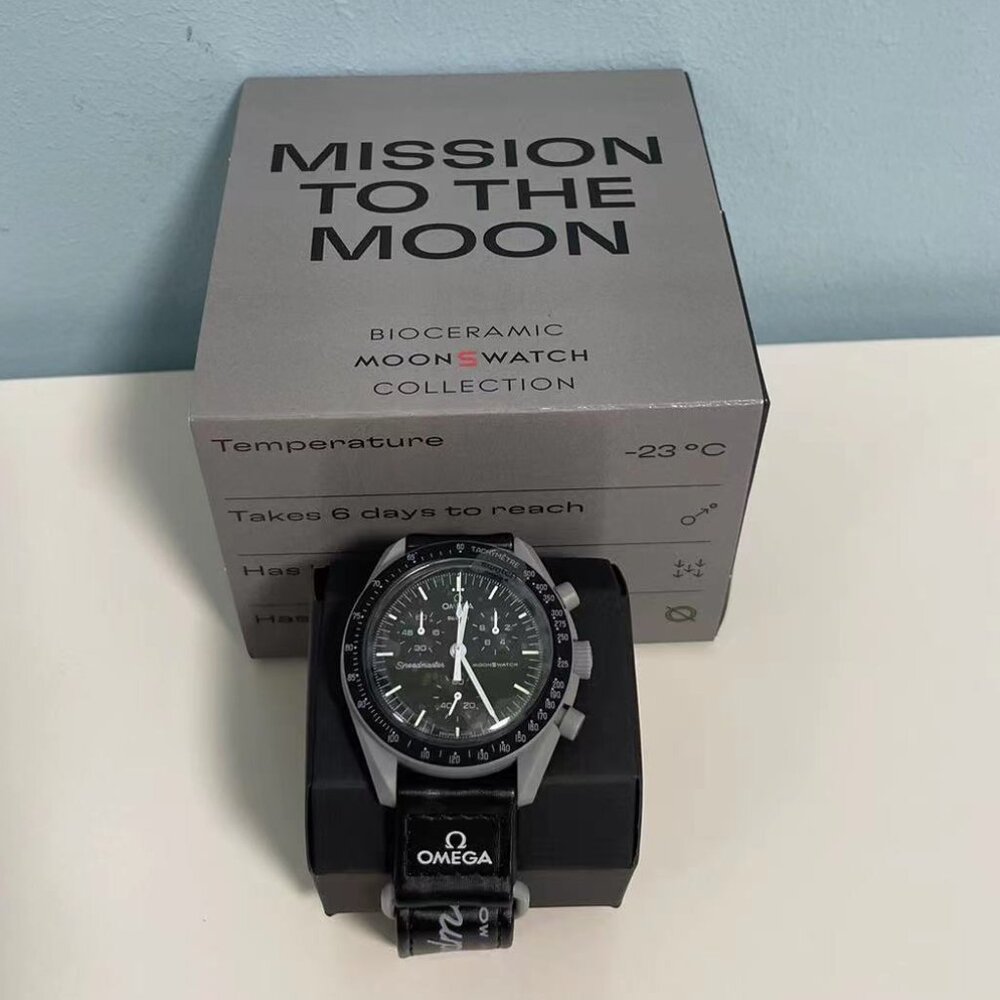 🍪 Swatch x Omega MoonSwatch Mission to Moon Watch | Bioceramic Gray Dial - Picture 3 of 6